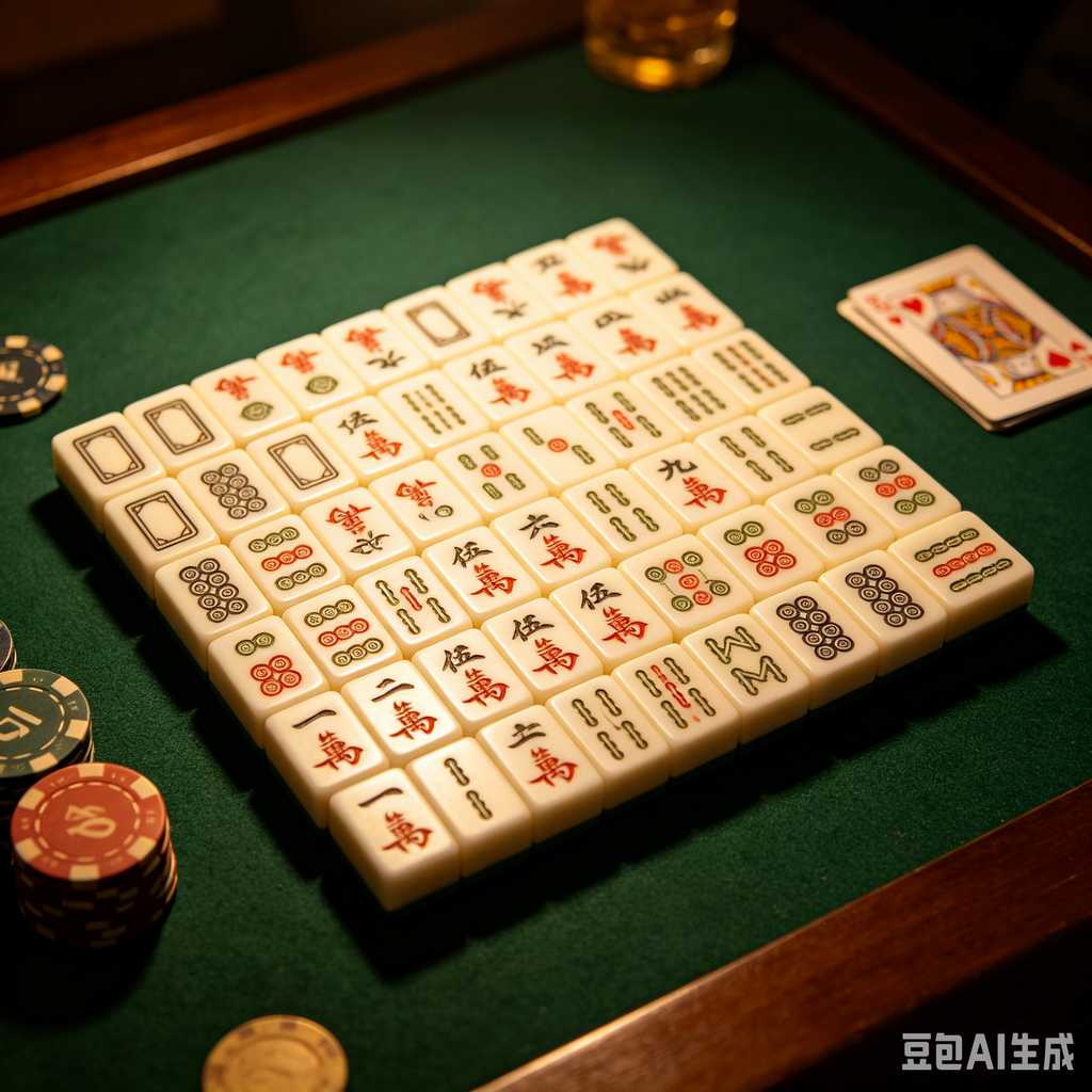 colored mahjong tile racks