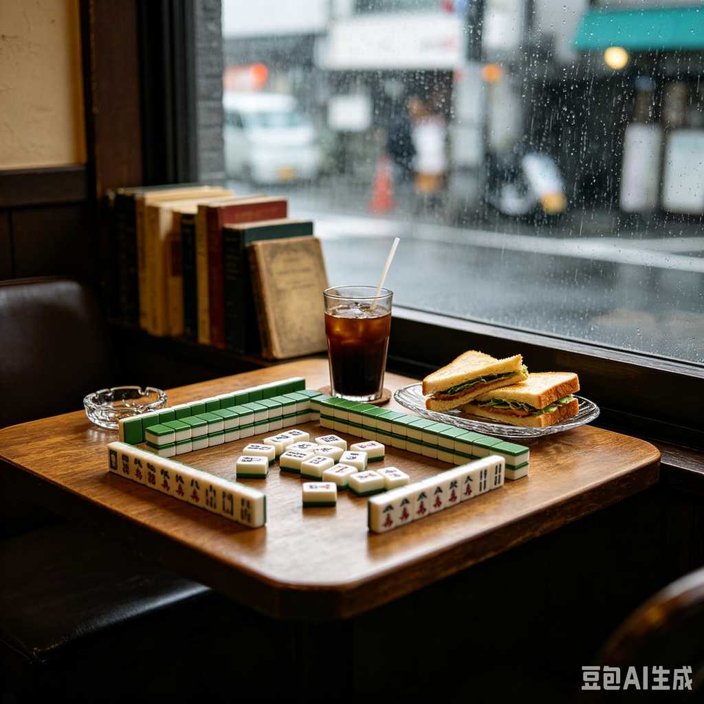 stylish text mahjong set