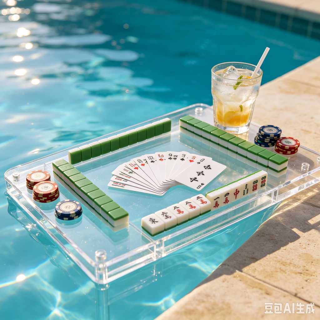 green transparent mahjong tiles
